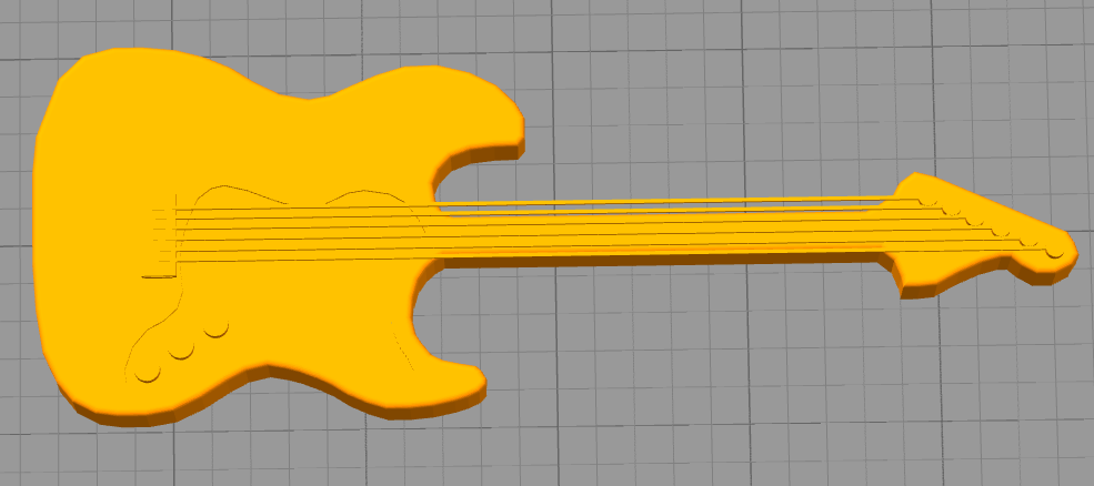 فایل سه بعدی گیتار الکترونیک