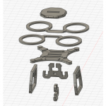 فایل stl پازل سه بعدی کوادکوپتر (drone)