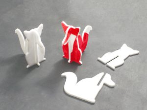 فایل stl پازل سه بعدی حیوانات (روباه)