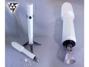 مدل سه بعدی موشک فالکون 9