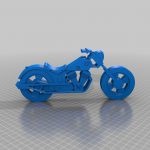 فایل stl پازل سه بعدی موتورسیکلت کلاسیک