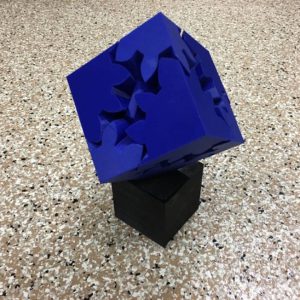 Large Geared Cube, Motorized Edition