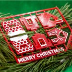 فایل stl پازل سه بعدی خانه تزئینی مخصوص درخت کریسمس