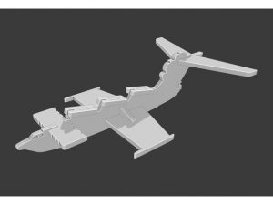 فایل stl پازل سه بعدی هواپیما آبپاش Ekranoplan