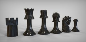 فایل سه بعدی ست مهره شطرنج
