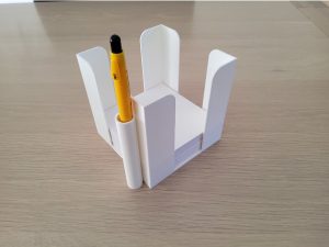 فایل سه بعدی مکعب یادداشت + قلم