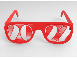 فایل سه بعدی عینک سال جدید 2022