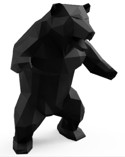 دانلود فایل سه بعدی خرس ایستاده
